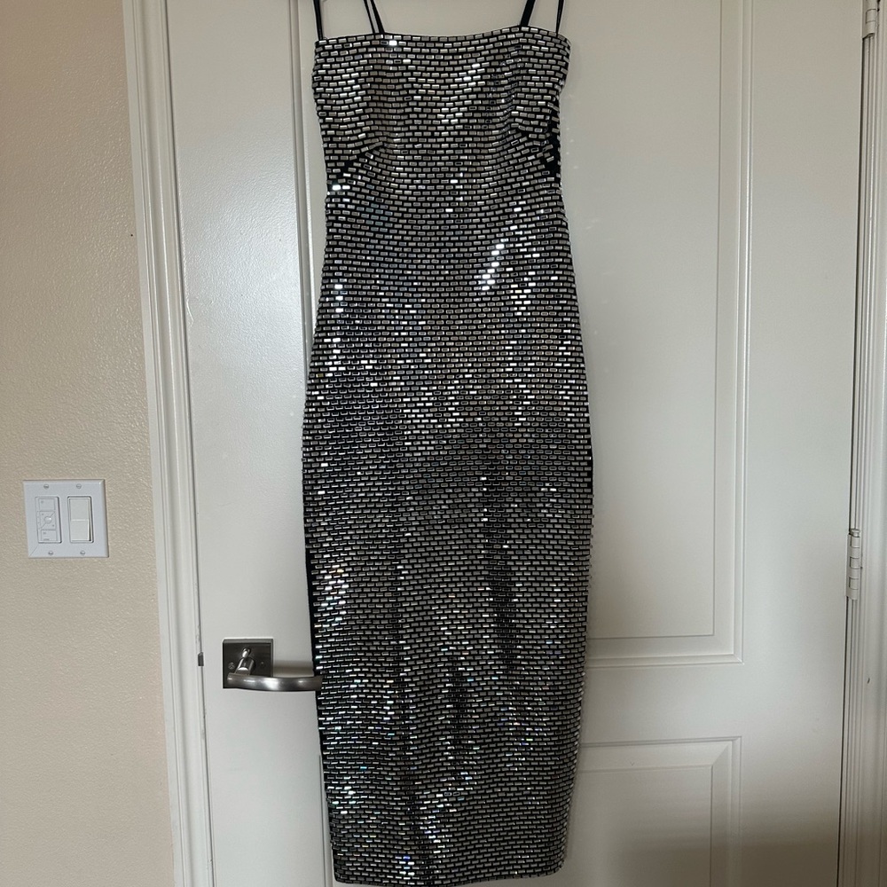 Retrofete KYREE EMBELLISHED KNIT DRESS